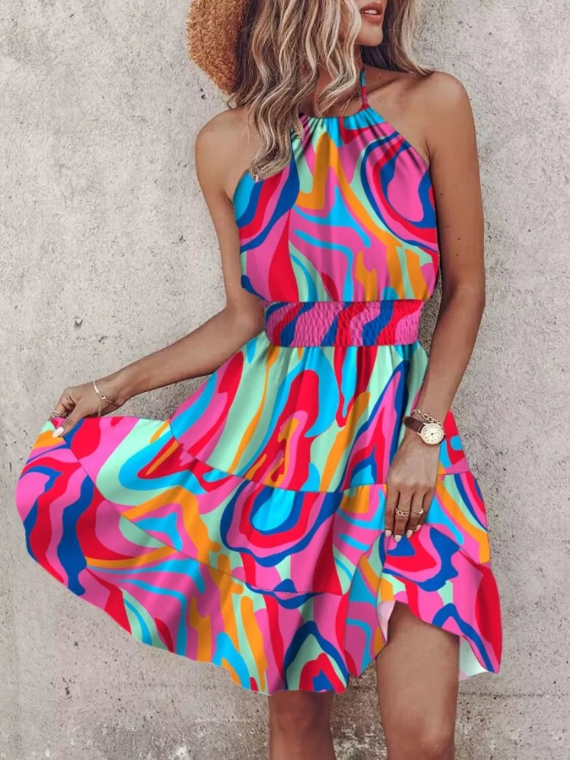 Vintage Love Letter Mini Dress