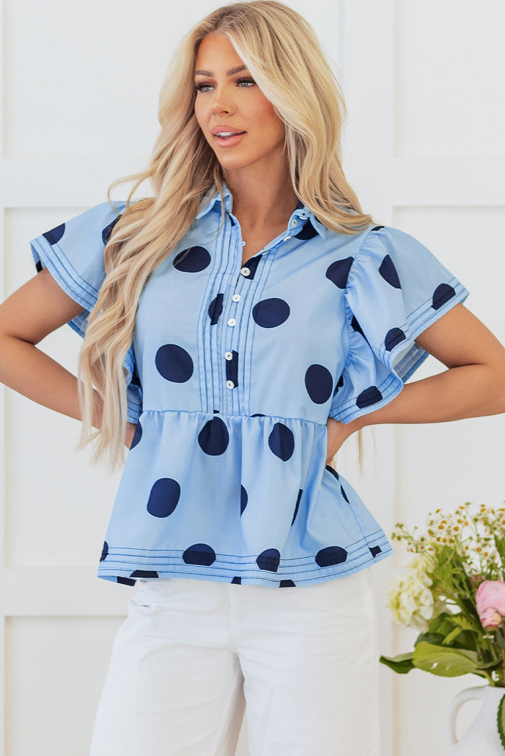 Country Rose Blouse Top