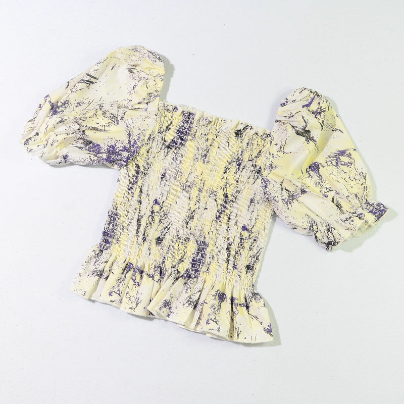 French Mamita Chic Blouse Top