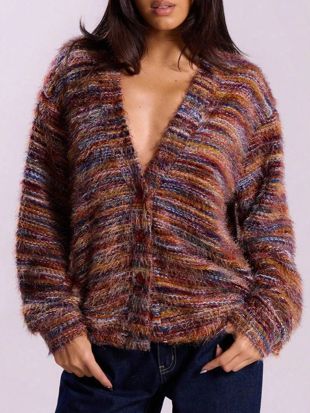 The Rowan Textured Knit Cardigan