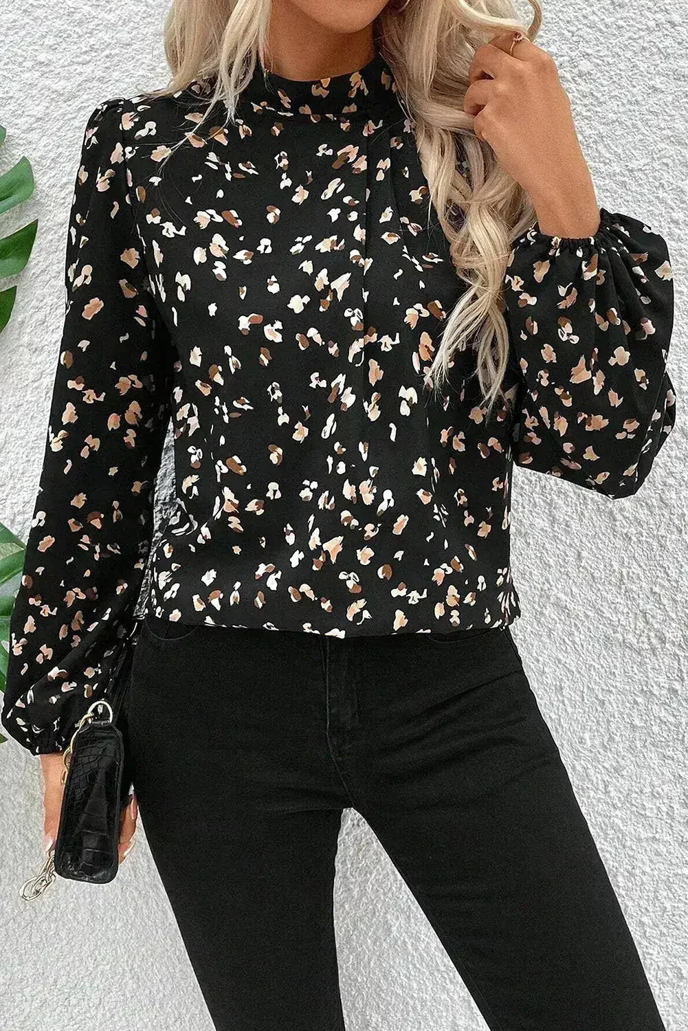 . Wild Elegance Leopard Blouse