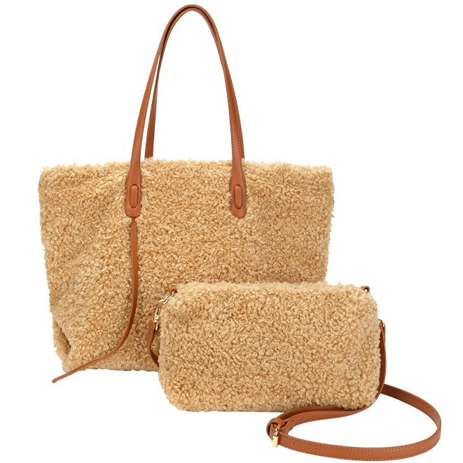 Élodie Faux-Fur Tote Set