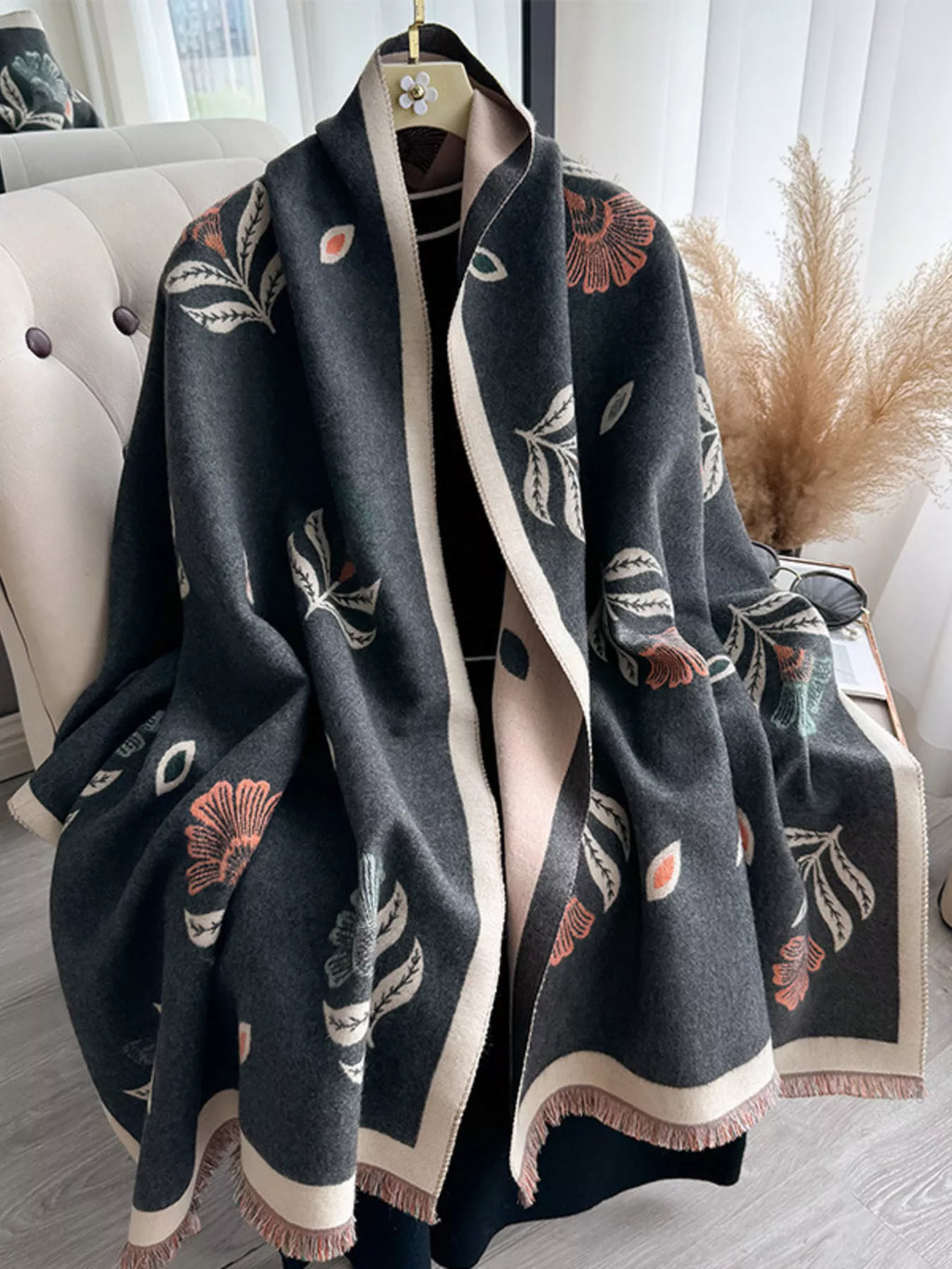 The Verona Printed Satin Scarf
