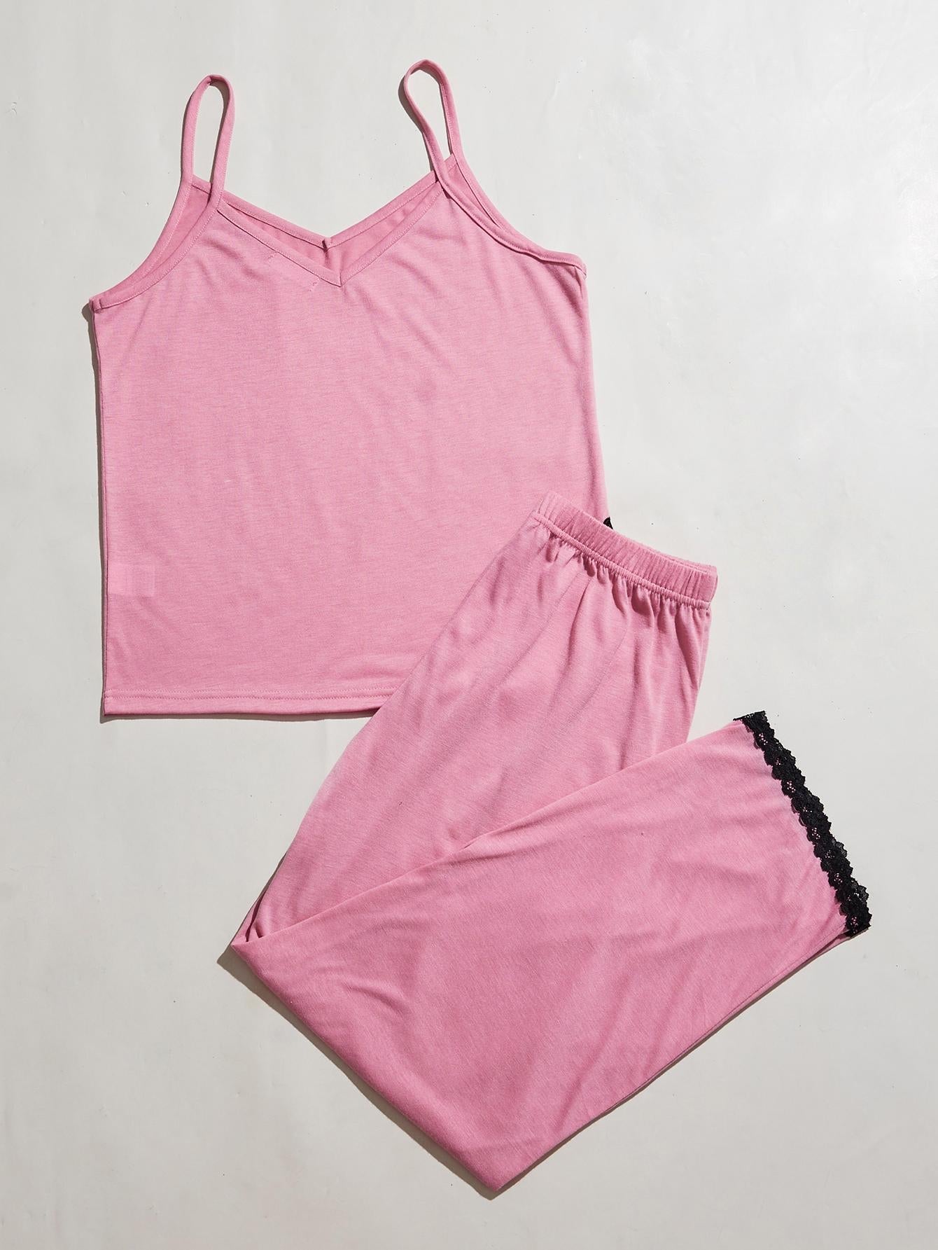 Midnight Elegance Cami and Pants Pajama Set