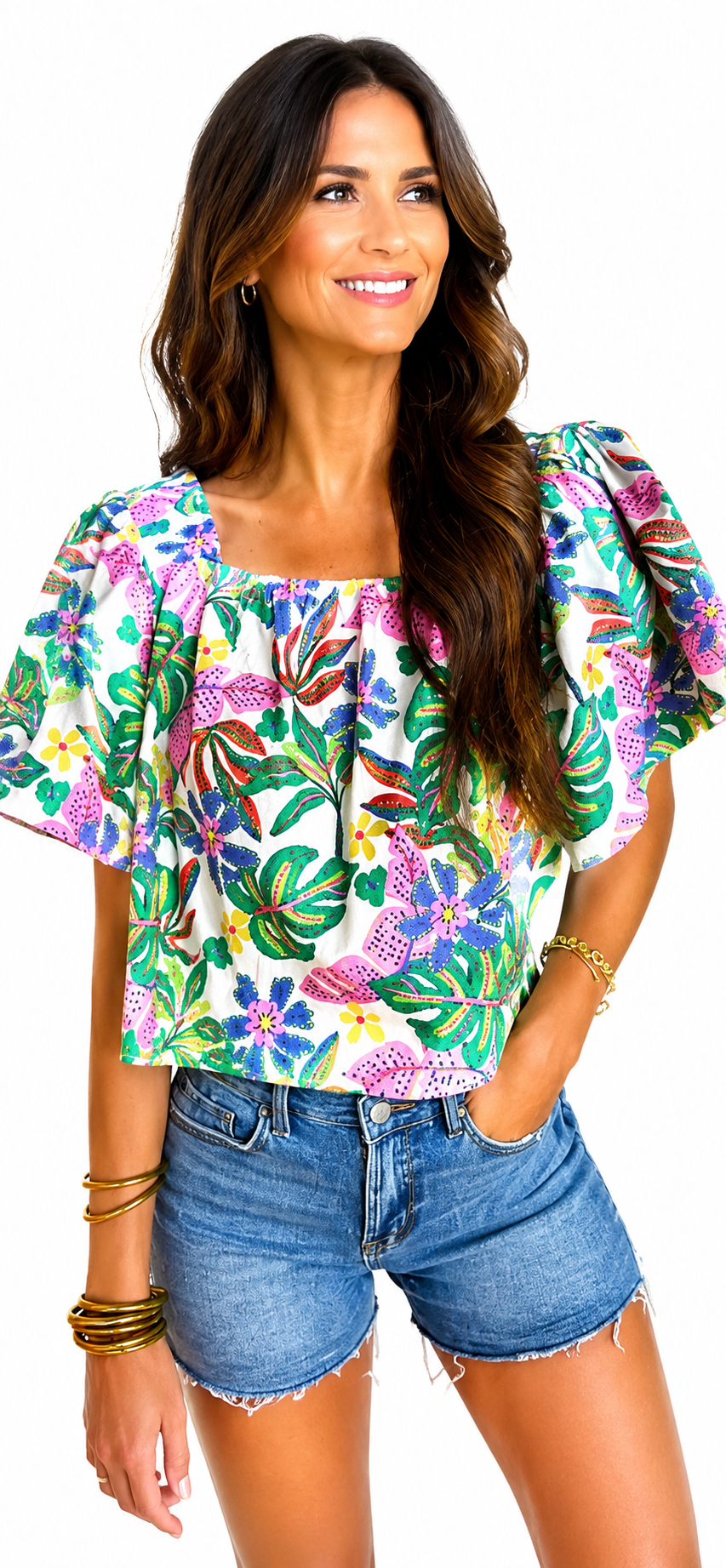 Coastal Breeze Blouse Top
