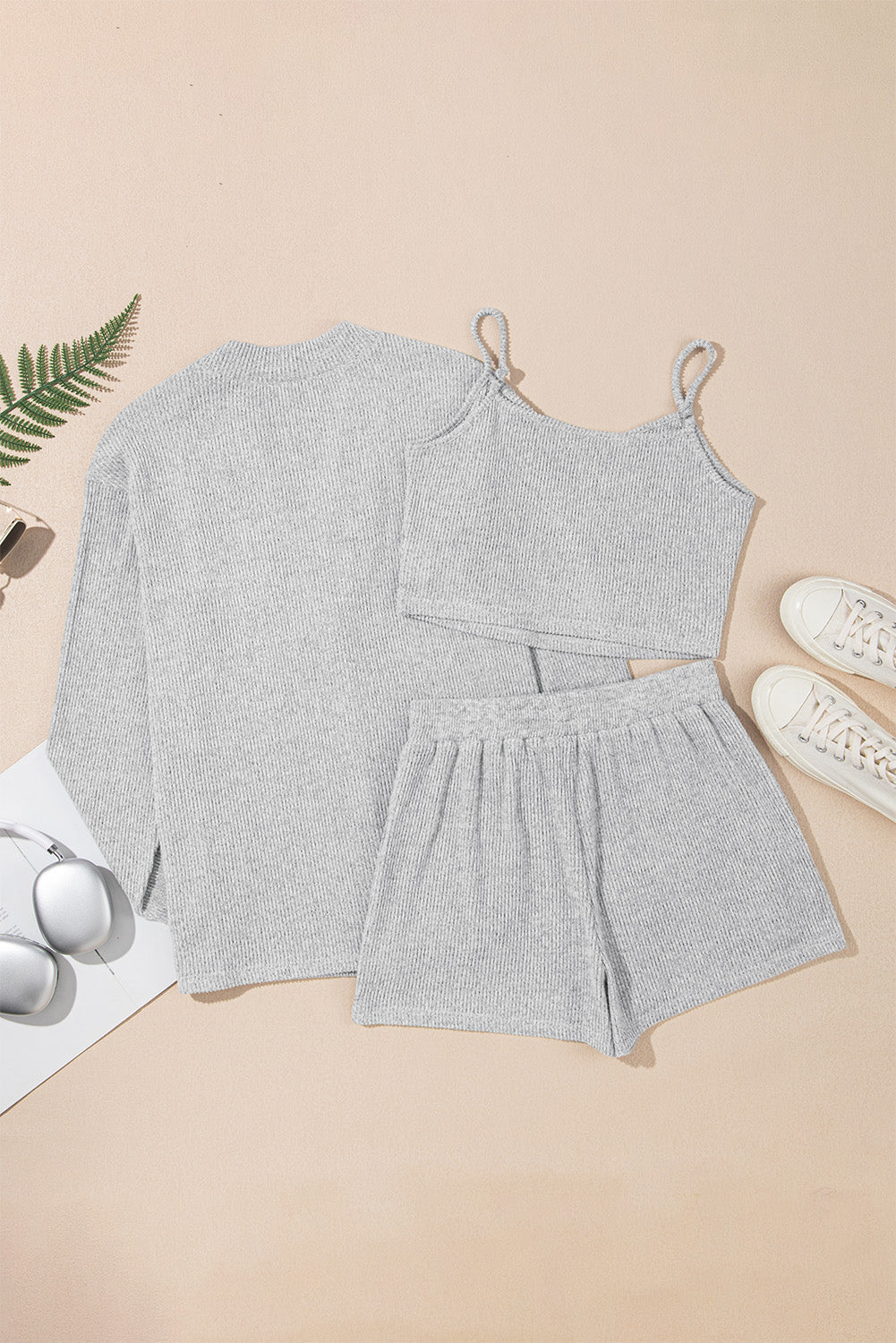 Empowered Elegance Lounge Set with Cardigan