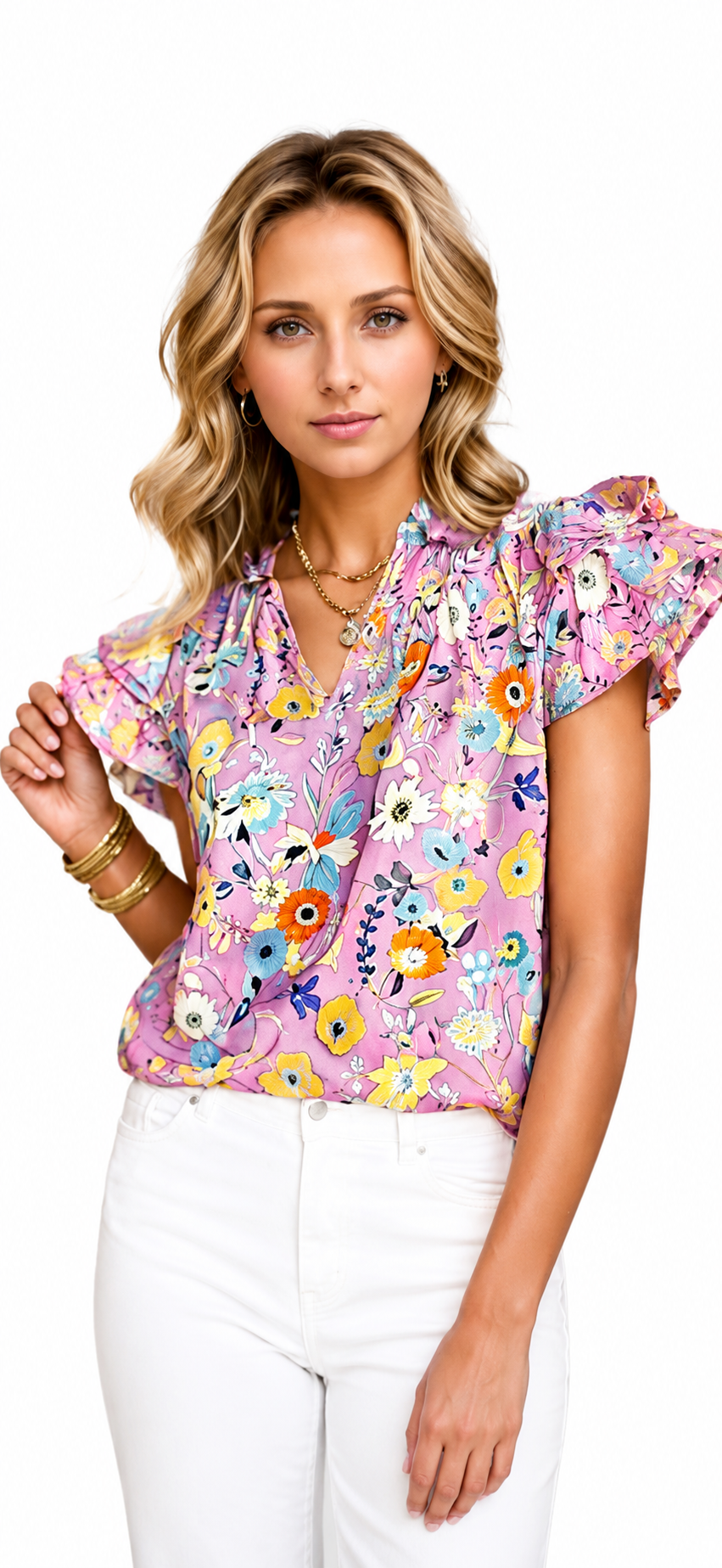 Ava Lace Detail Blouse