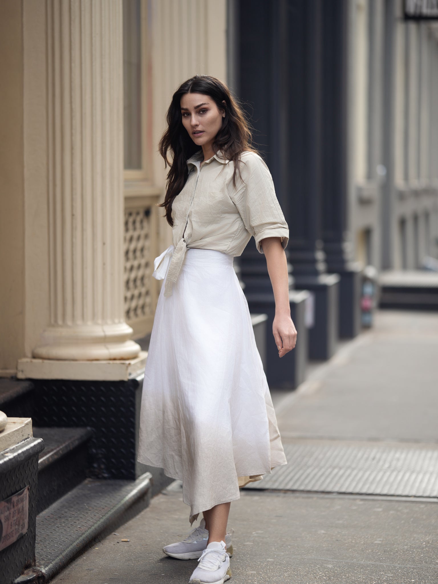Girl Glow Linen WRAP SKIRT
