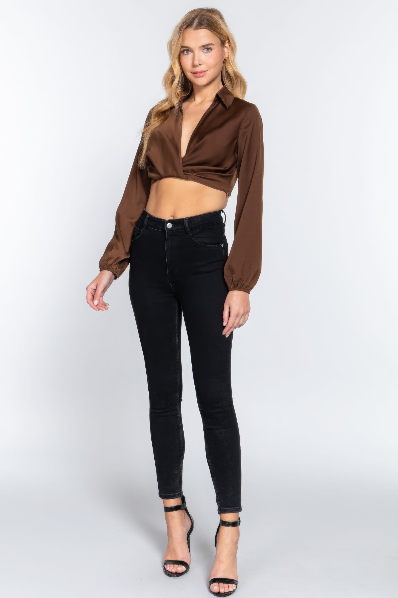 Lady Lucks Crop Woven Top