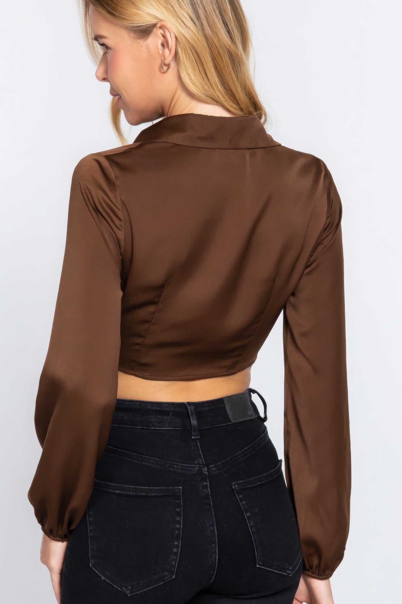 Lady Lucks Crop Woven Top