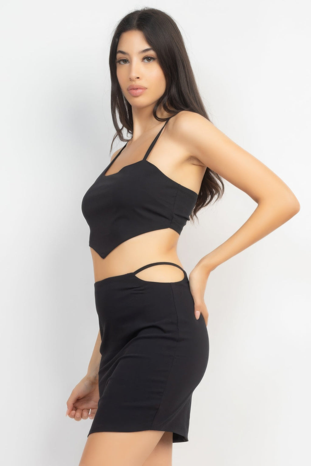 Grace Kelly Pleated Top & Skirts Set