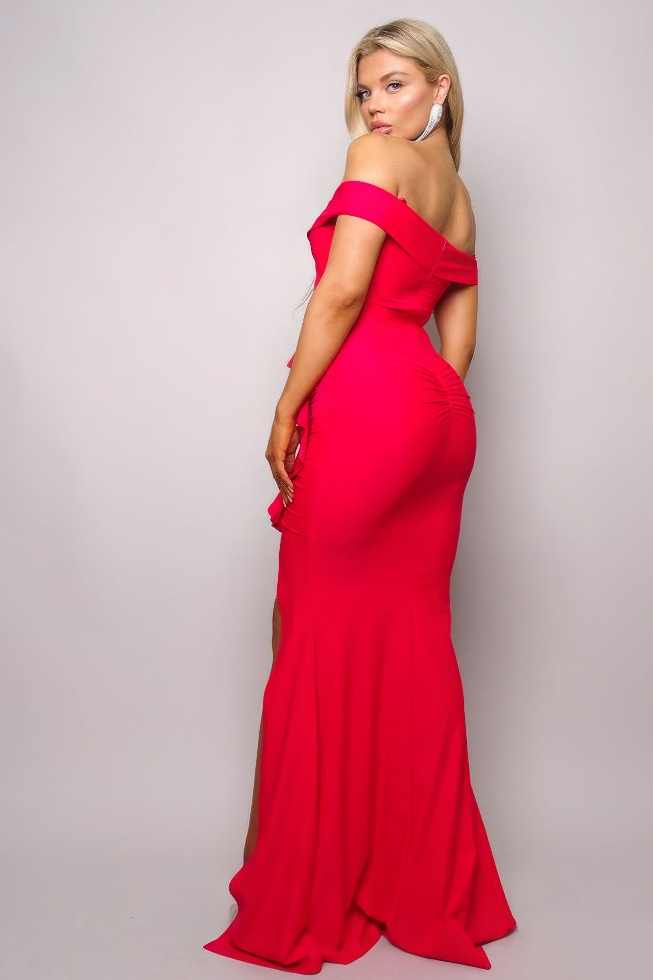 Hollywood Romance Ruffle Maxi Dress
