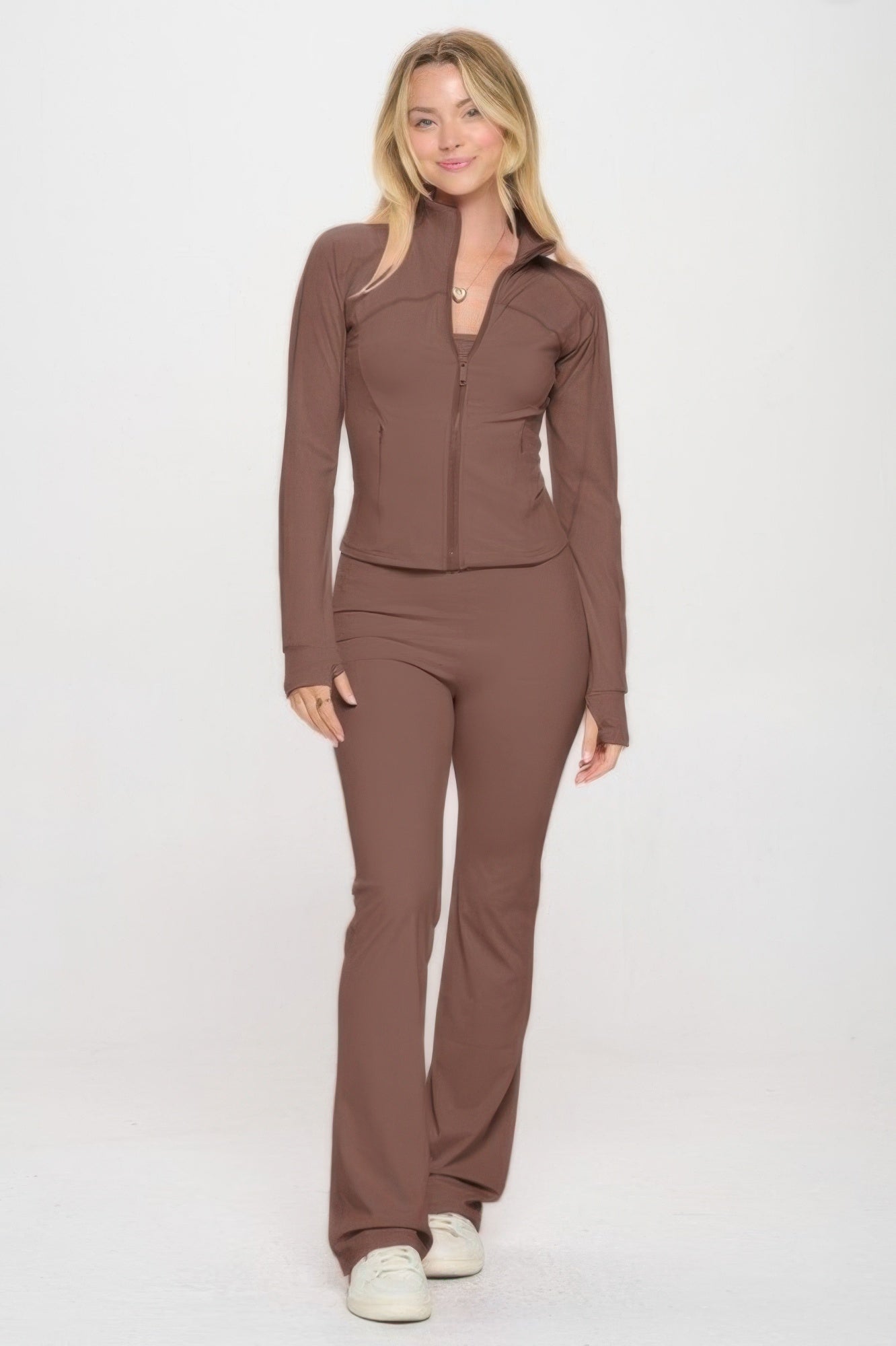 Avaluna Yoga Jacket W/jumpsuit Set