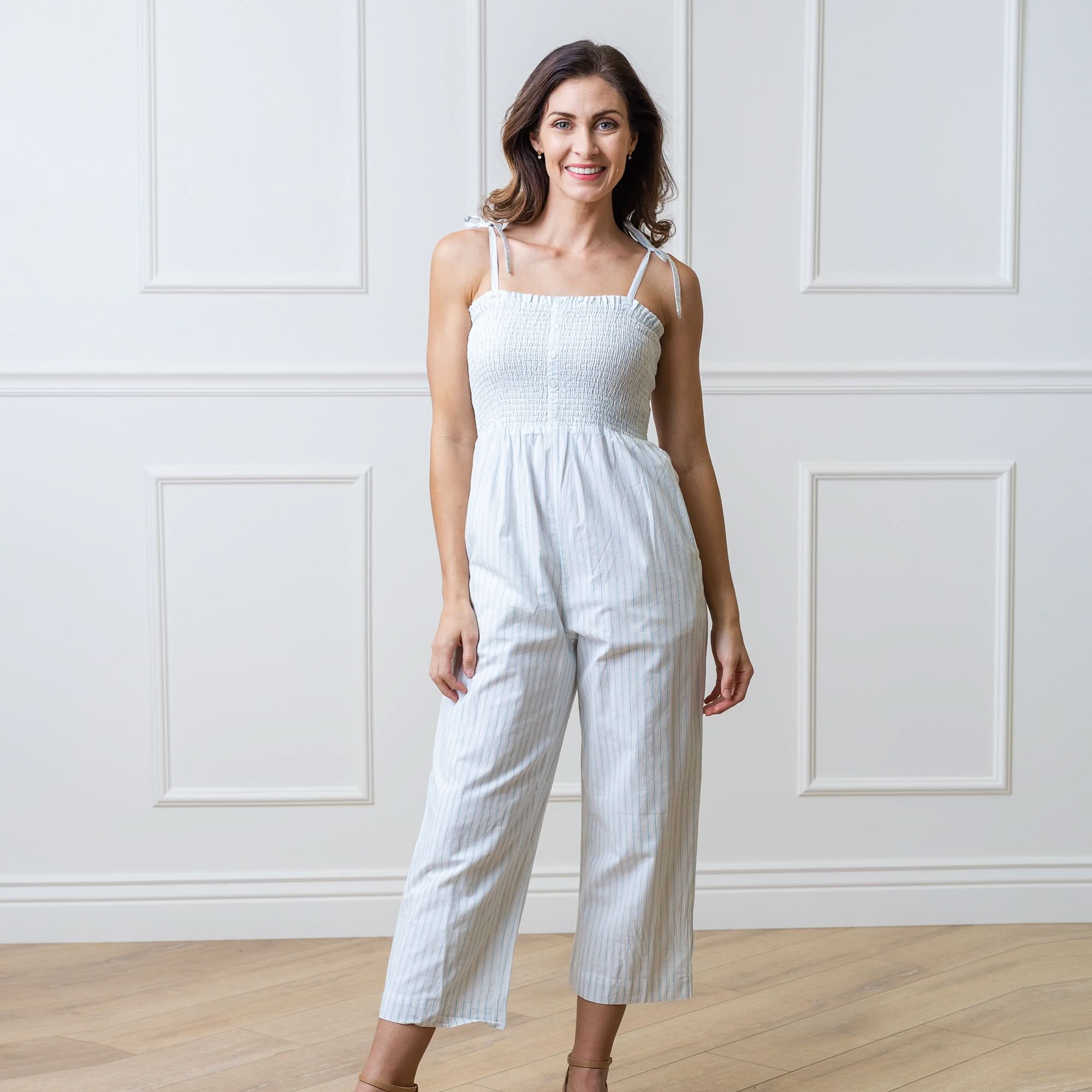 Isla Linen Blend Jumpsuit — The Organic Chic Collection