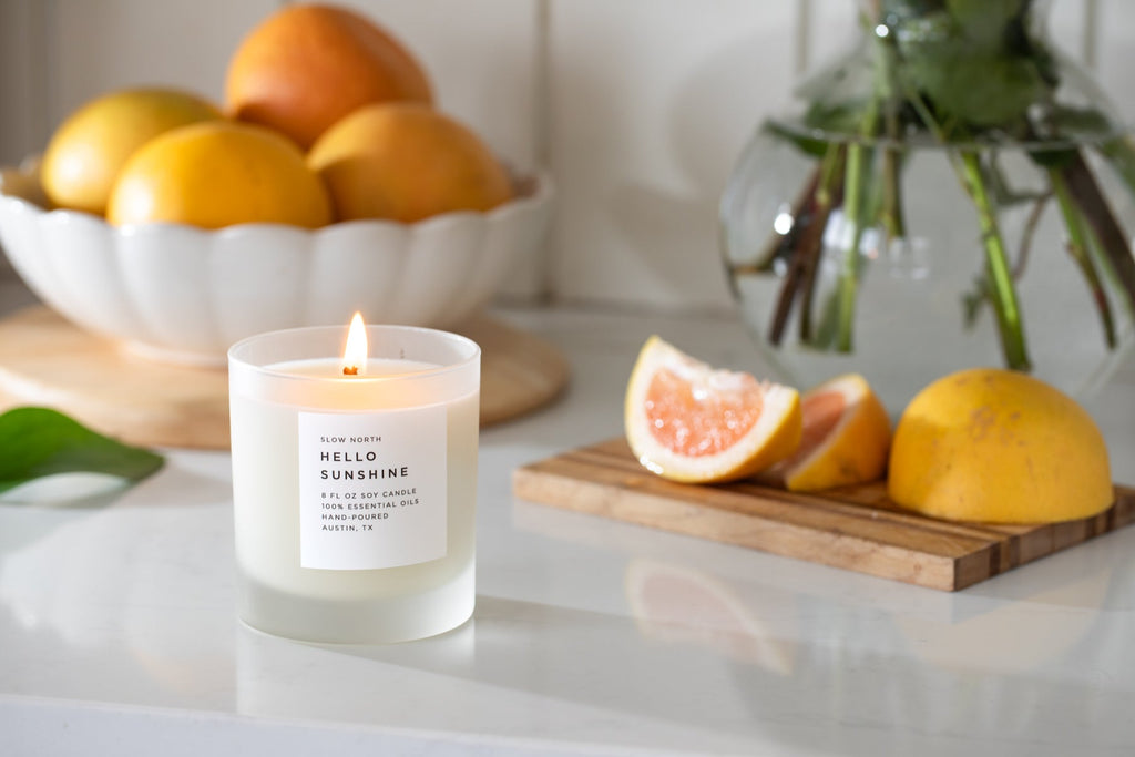 Hello Sunshine Girl - Signature Candle (Grapefruit + Geranium + Lime)- The Soft Girl Collection