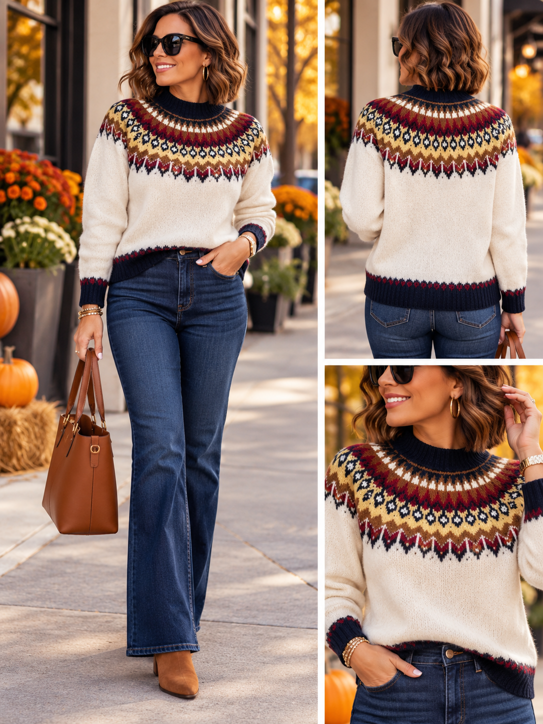 Jasmine Ann Vintage Pattern Sweater