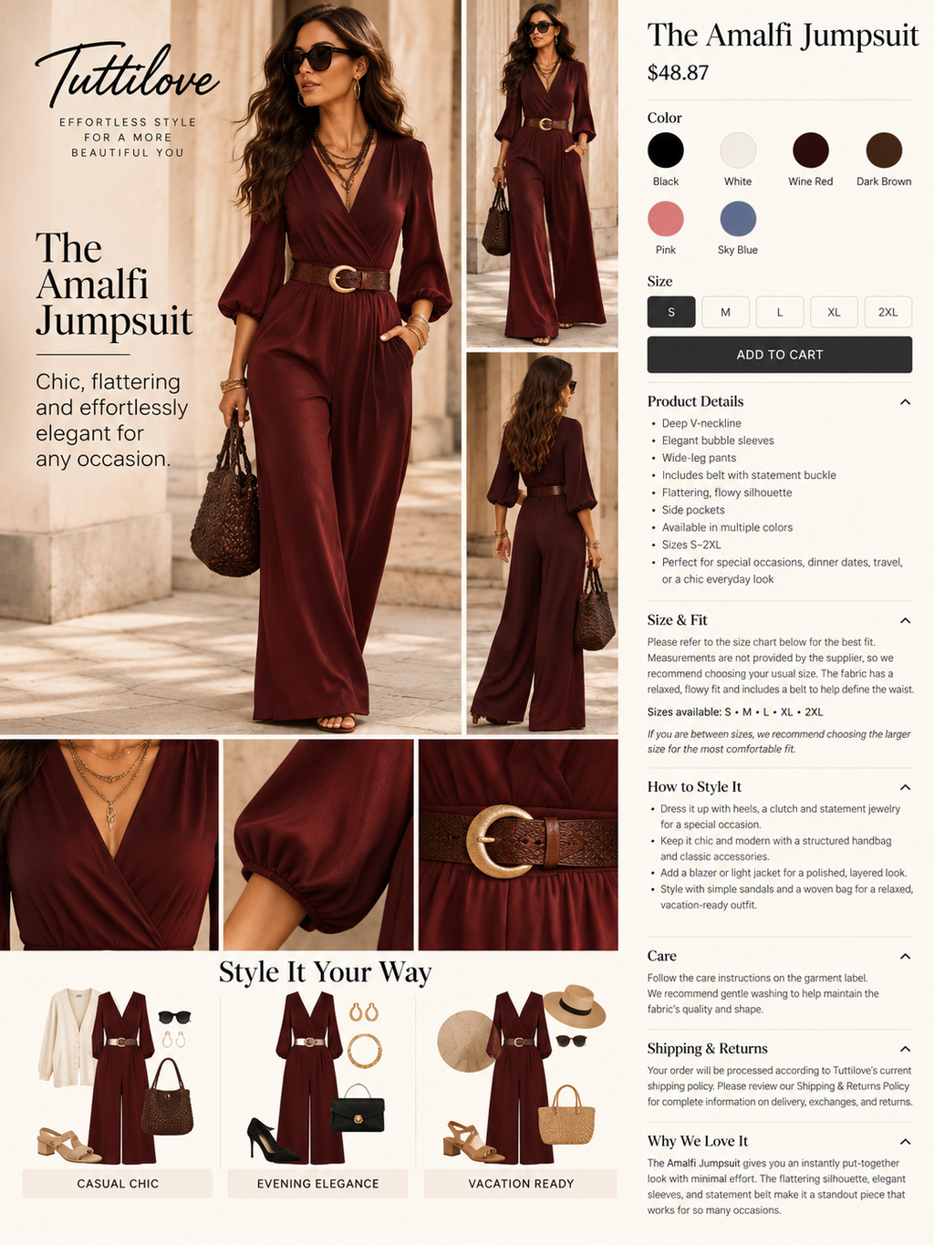 The Amalfi Jumpsuit