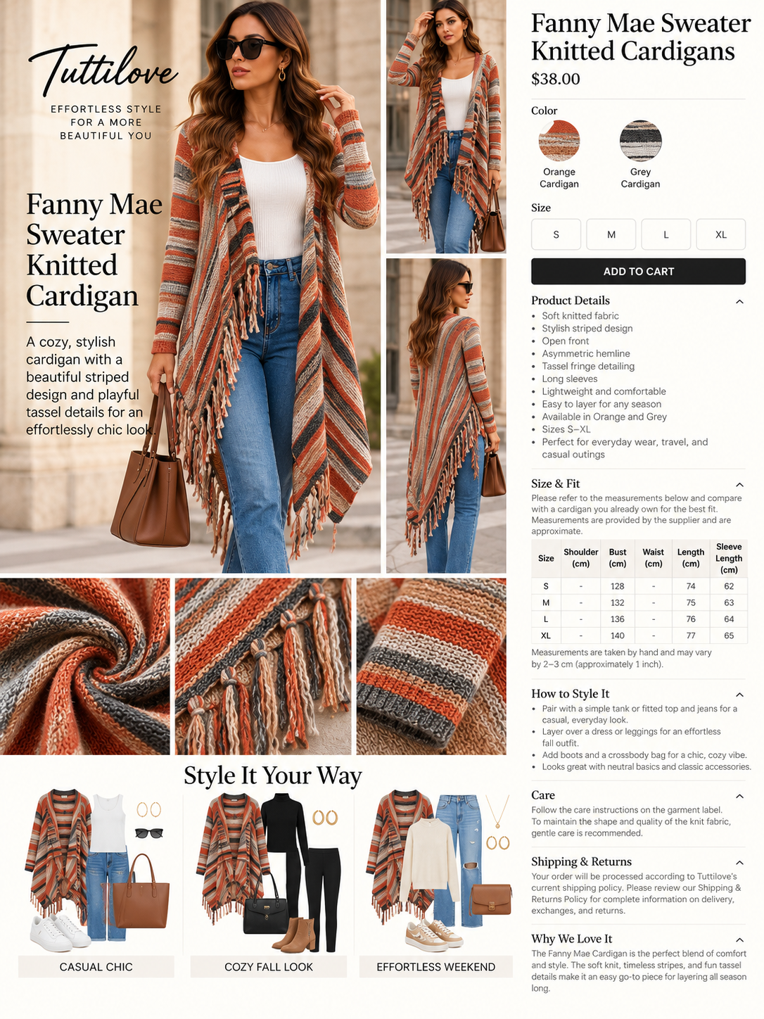 Fanny Mae Sweater Knitted Cardigan