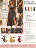 French Floral Dress