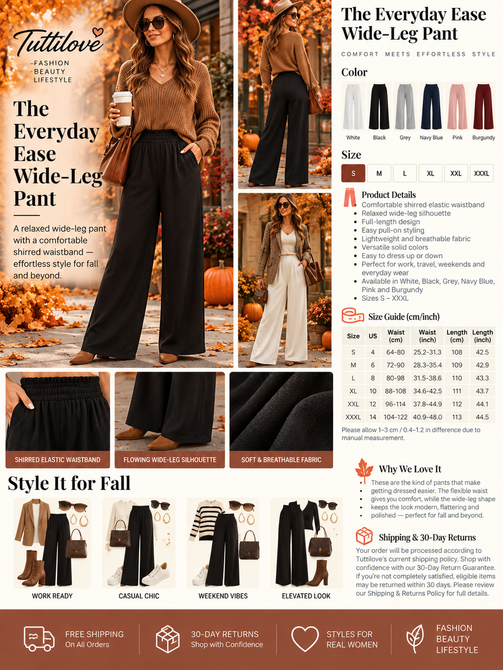 The Everyday Ease Wide-Leg Pant