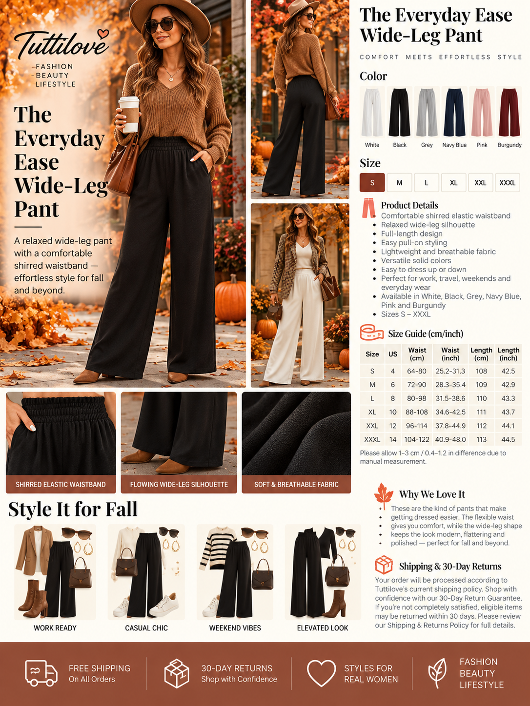 The Everyday Ease Wide-Leg Pant