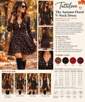 The Fall Floral Midi Dress