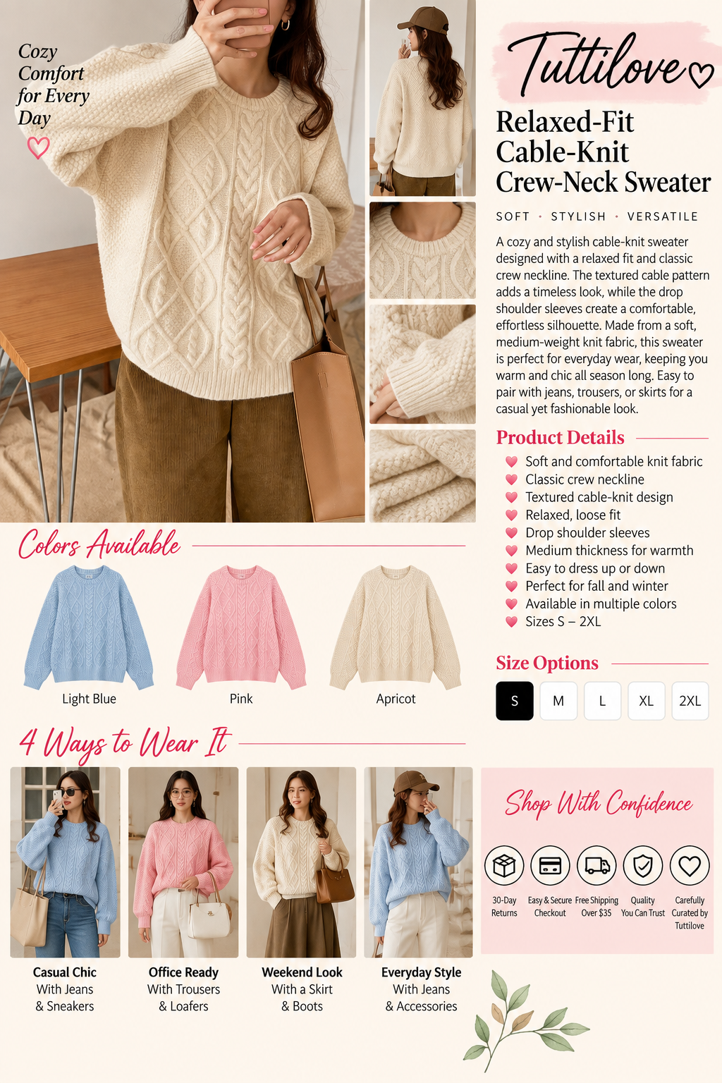 The Cozy Cable-Knit Sweater