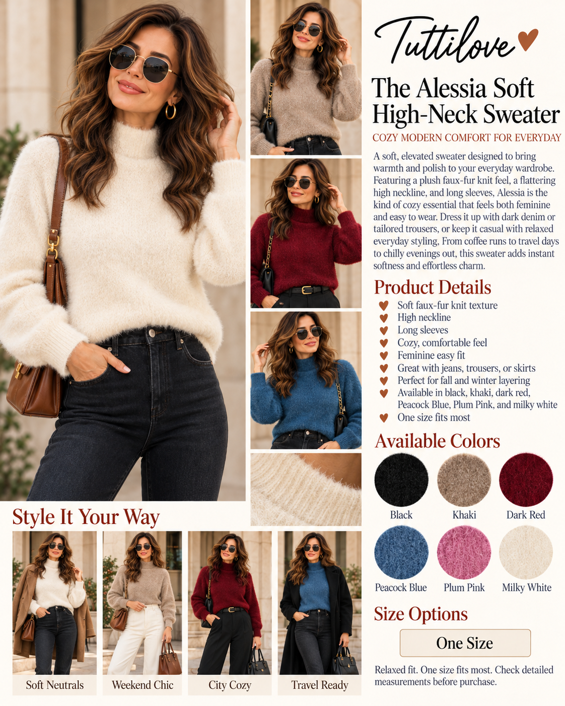 The Alessia Soft High-Neck Sweater