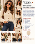 The Luciana Button-Knit Cardigan