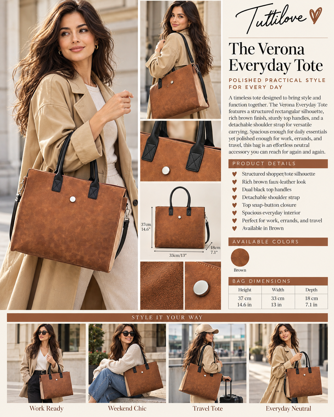 The Verona Everyday Tote