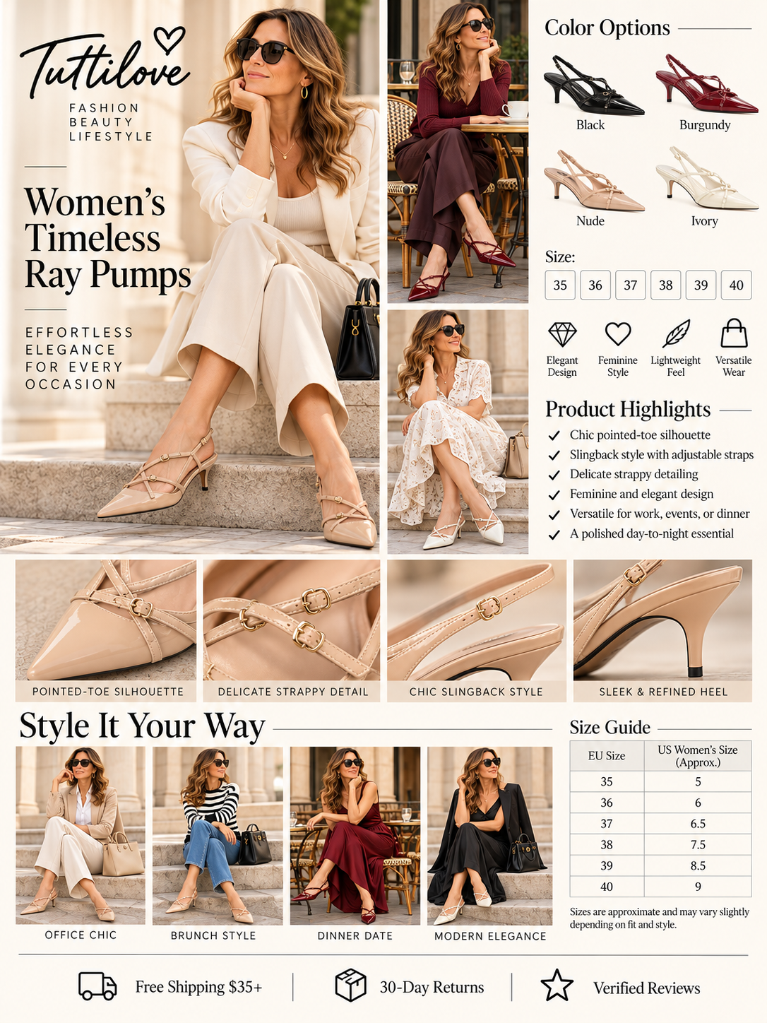 Timeless Ray Pumps