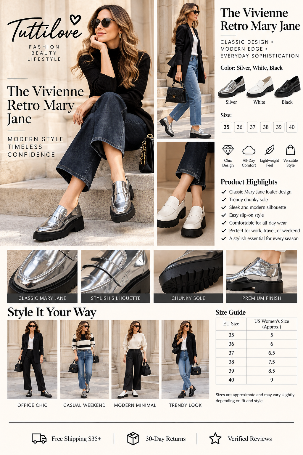 The Vivienne Retro Mary Jane