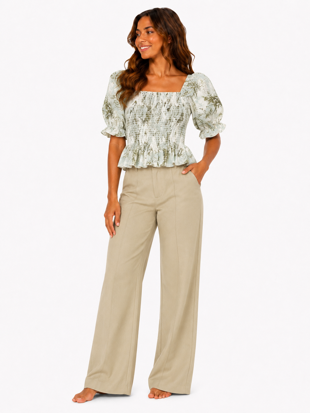 French Mamita Chic Blouse Top