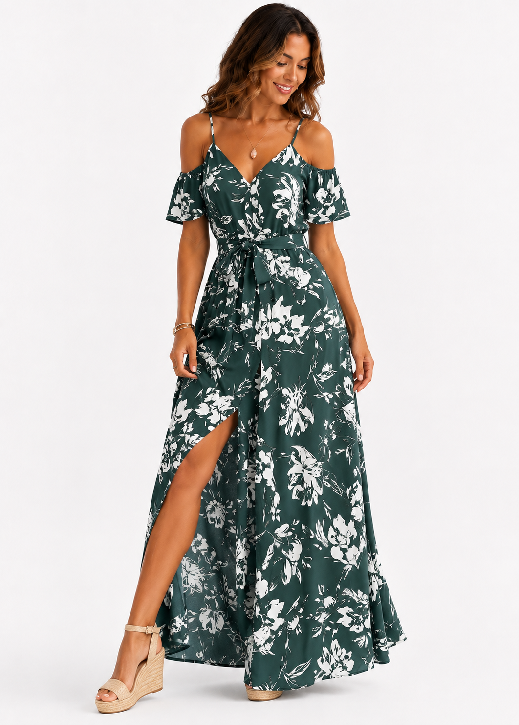 Everly Lace Floral Dress