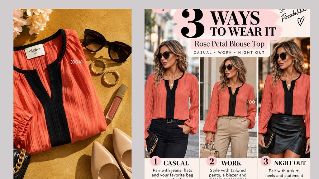Rose Petal Blouse Top