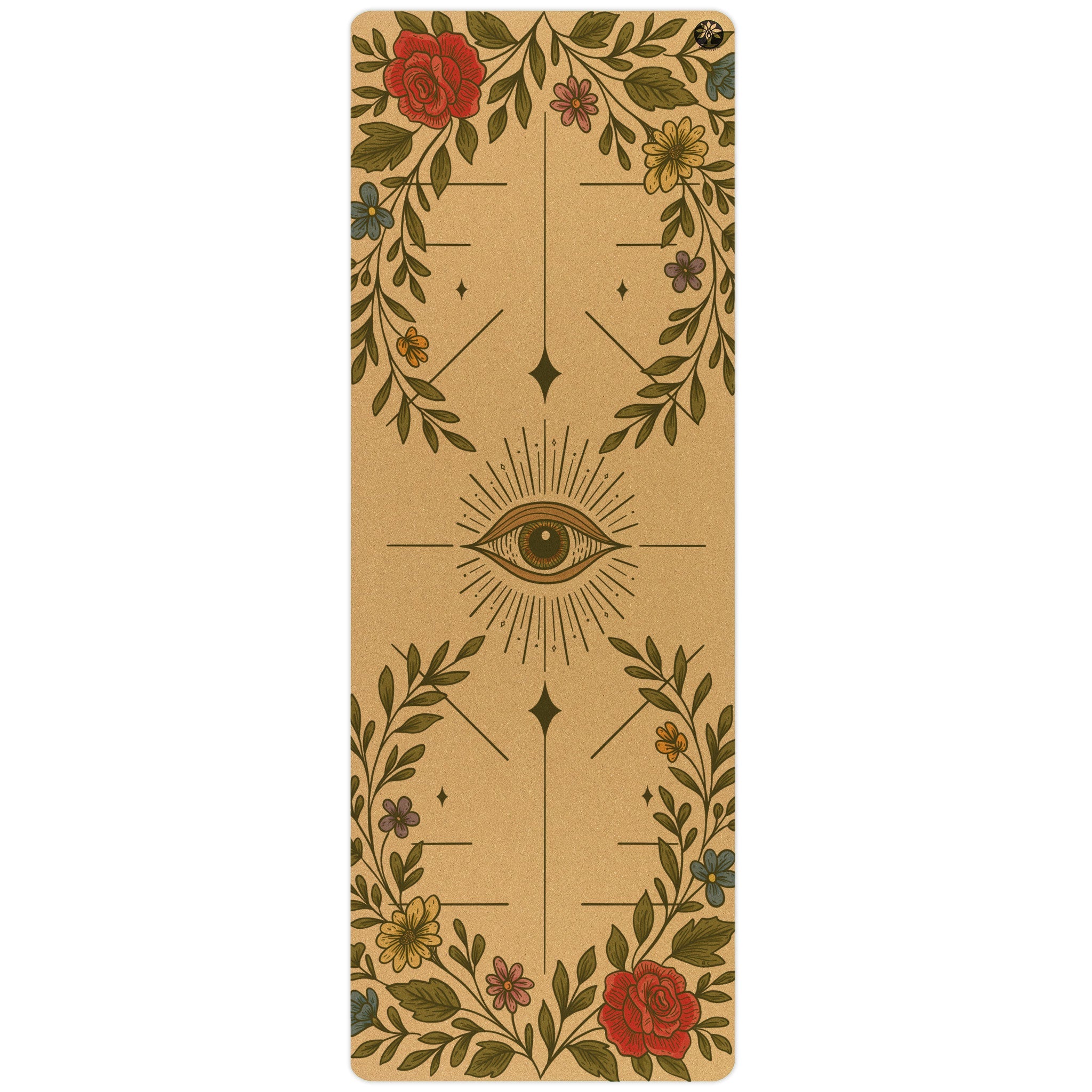 Infinite Bloom Aura Cork Yoga Mat