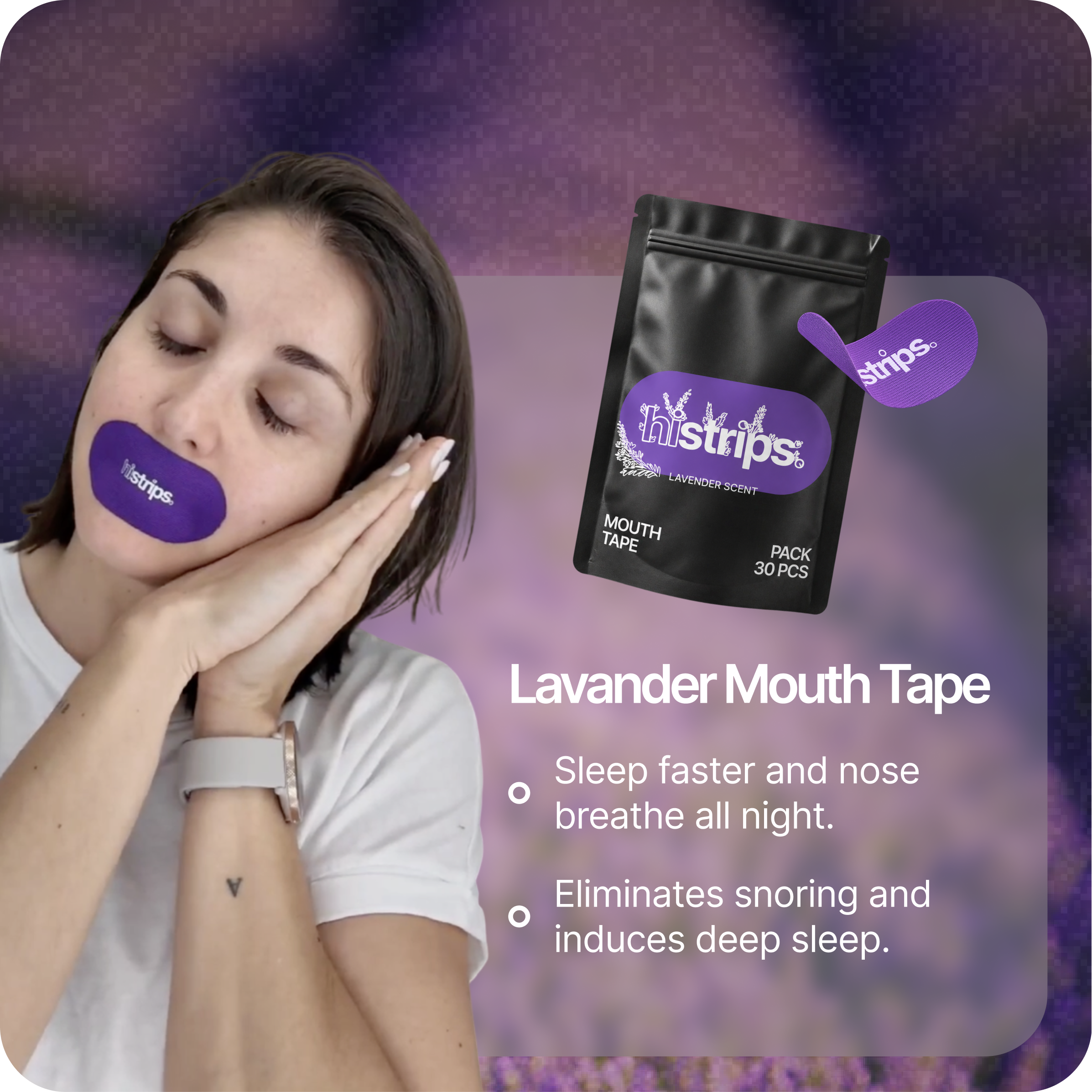 Lavender Mouth Tape