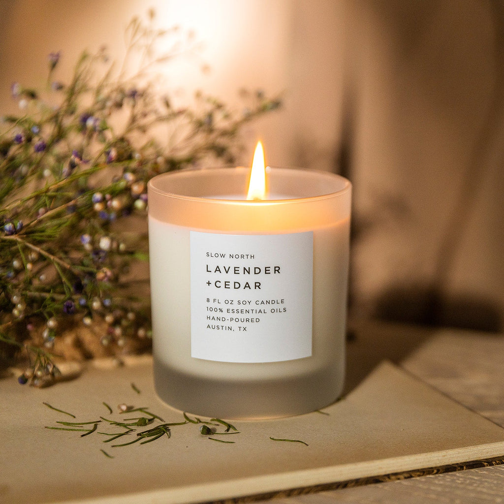 The Tranquil Chic Lavender + Cedar - Signature Candle- The Chica Chic Collection