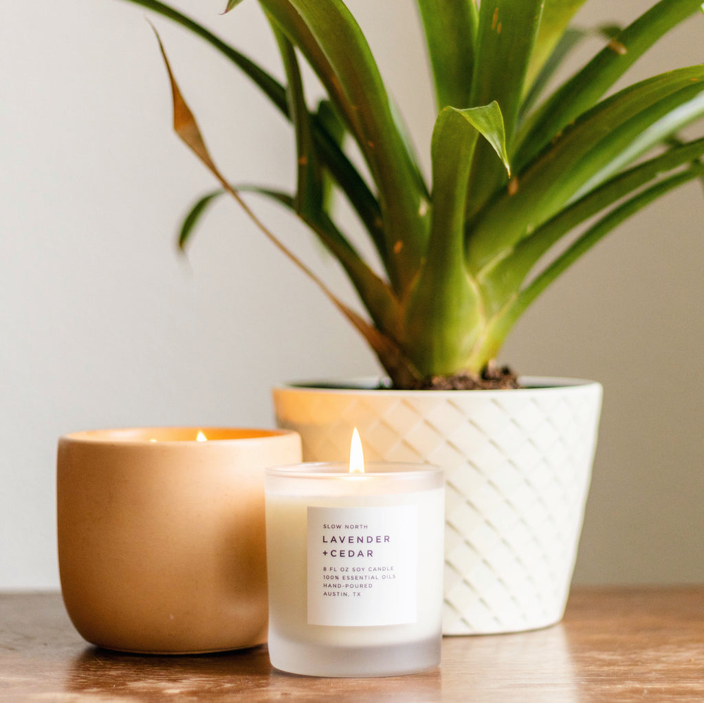 The Tranquil Chic Lavender + Cedar - Signature Candle- The Chica Chic Collection