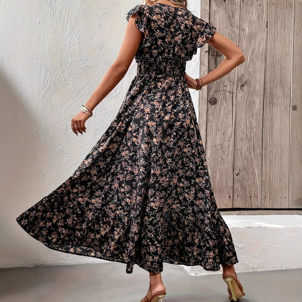French Floral Dress