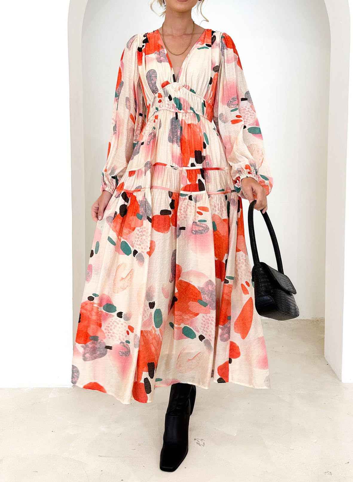 Bohemian Rose Chic Dress