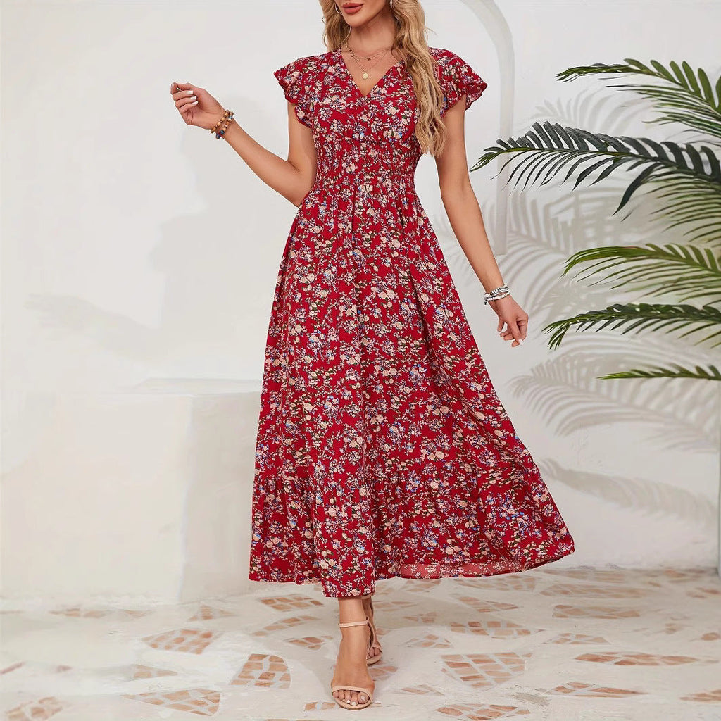 French Floral Dress