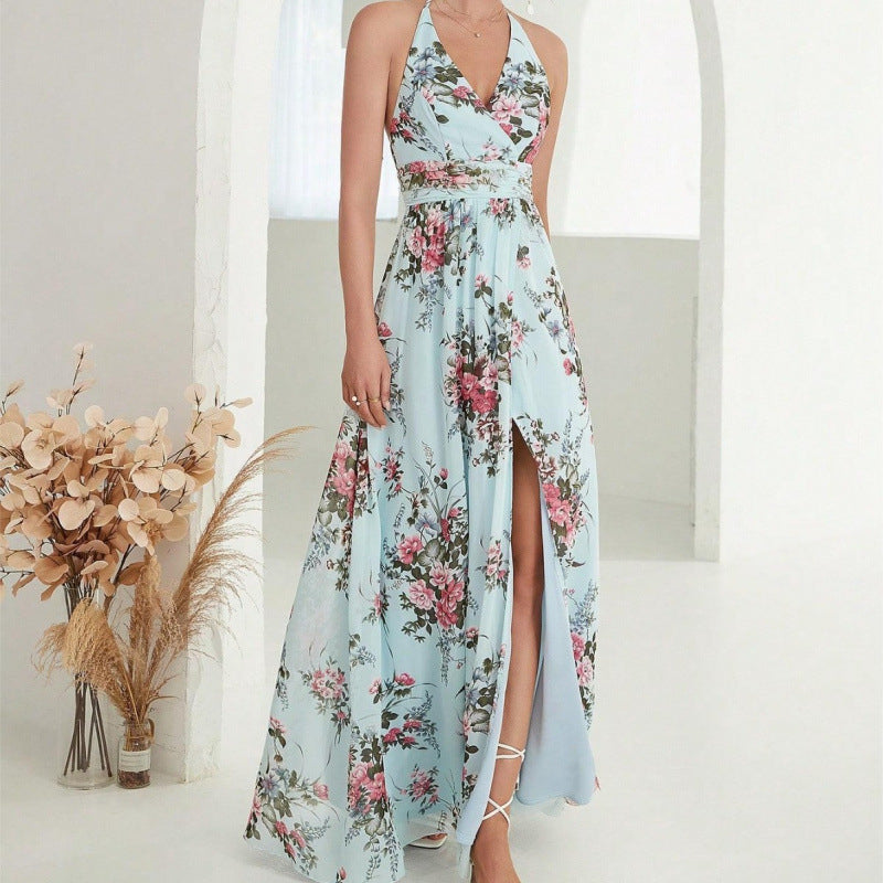 The Serena Halter Maxi Dress