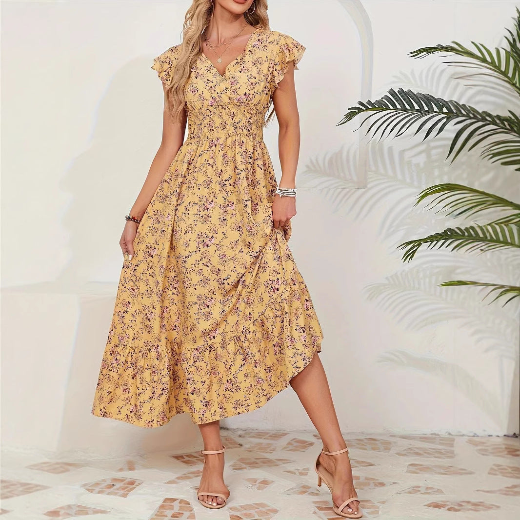 French Floral Dress