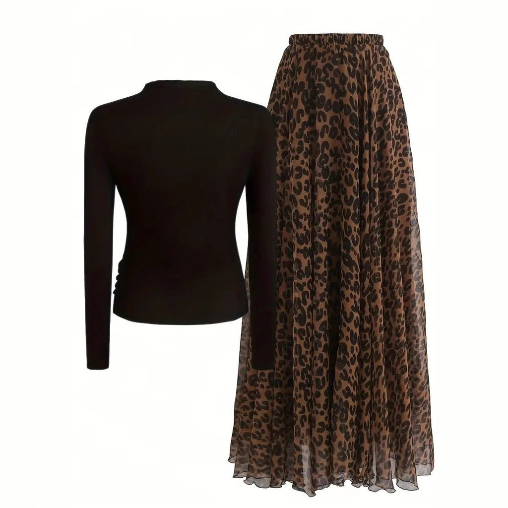 Leopard Luxe Two-Piece Set 🍂