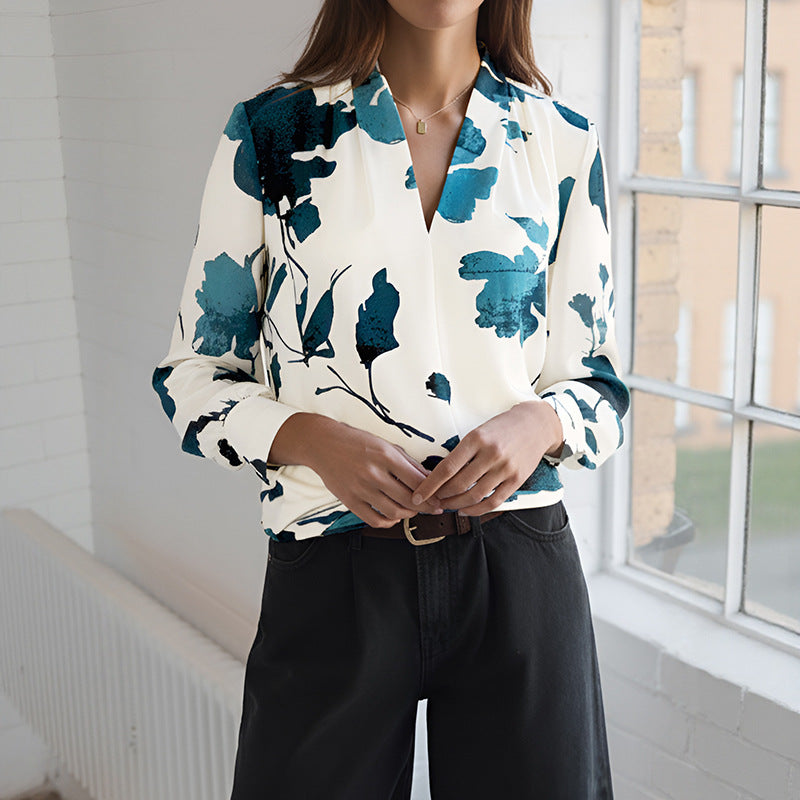 Spring Maria Floral Blouse Top