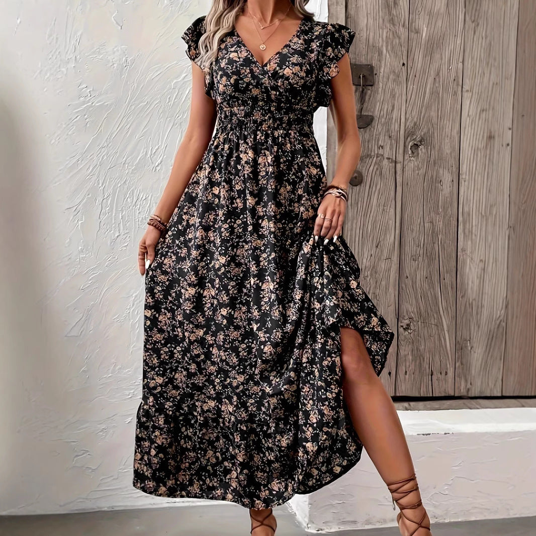 French Floral Dress
