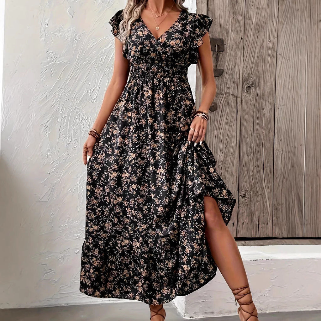 French Floral Dress