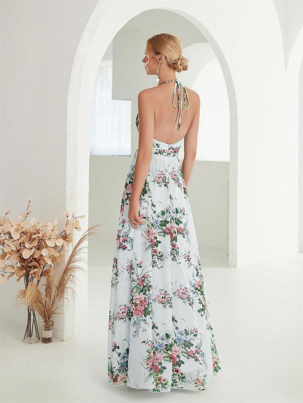 The Serena Halter Maxi Dress