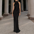 Élodie Satin Low-Back Slip Dress